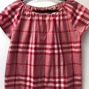 Burberry short-sleeved blouse. Light red, size M